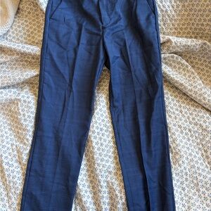 Zara Kids Navy Checkered Formal Pants